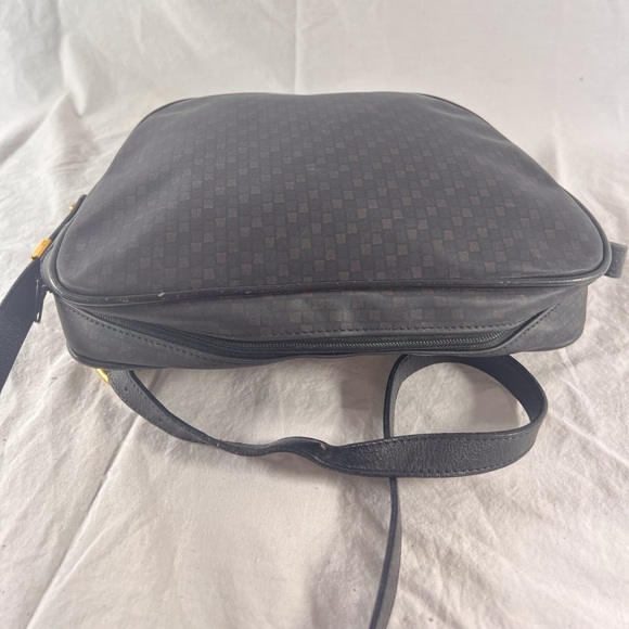 LANVIN PARIS Vintage Authentic Dome Black Canvas and Leather Trim Crossbody bag - Picture 11 of 17